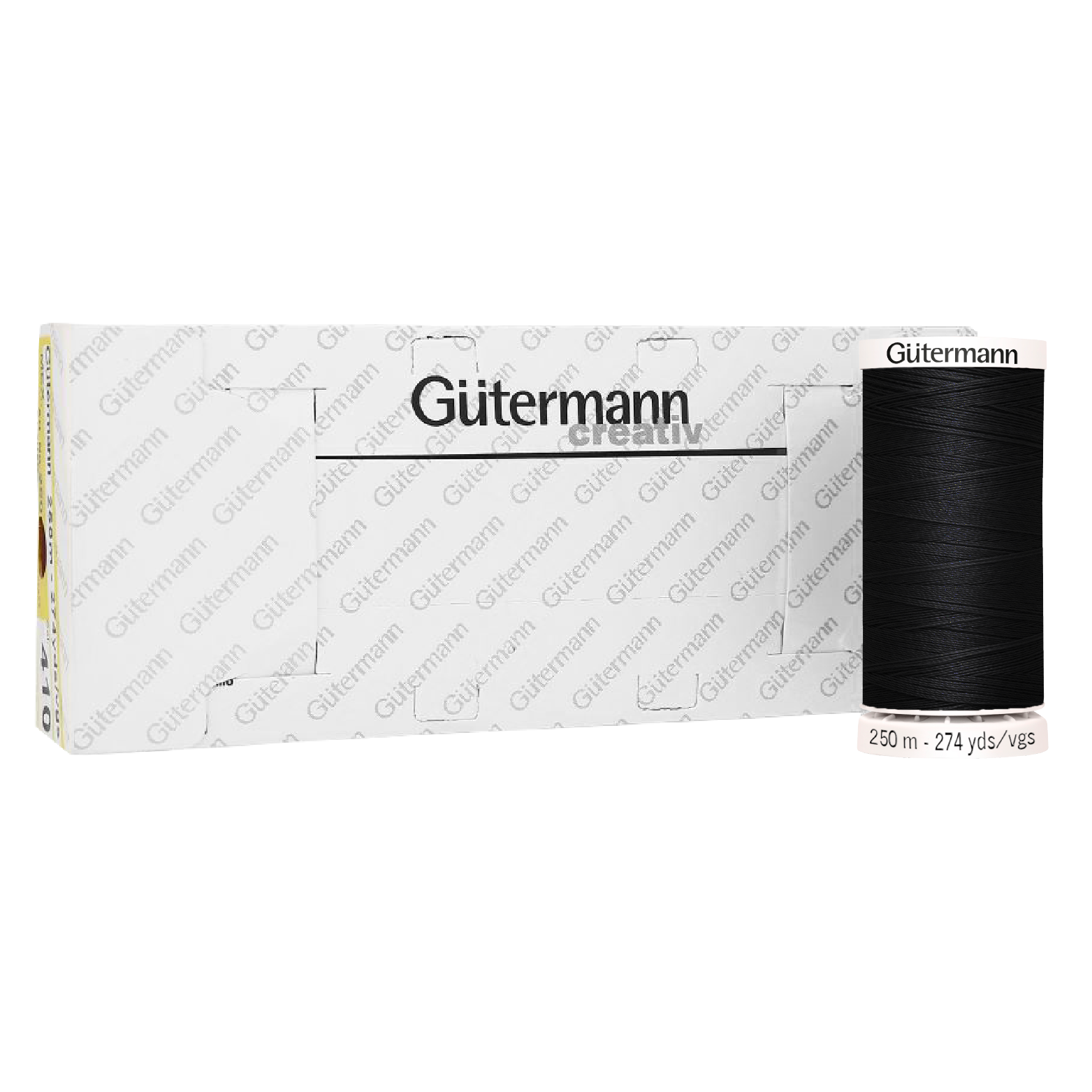 Hilo Gütermann Coselotodo Col. 010 de 250m caja con 5 carretes