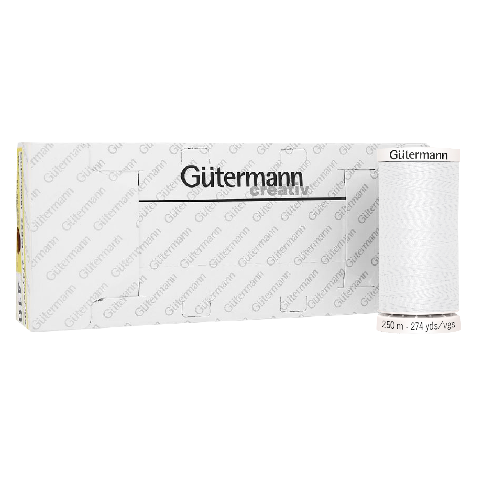 Hilo Gütermann Coselotodo Col. 020 de 250m caja con 5 carretes