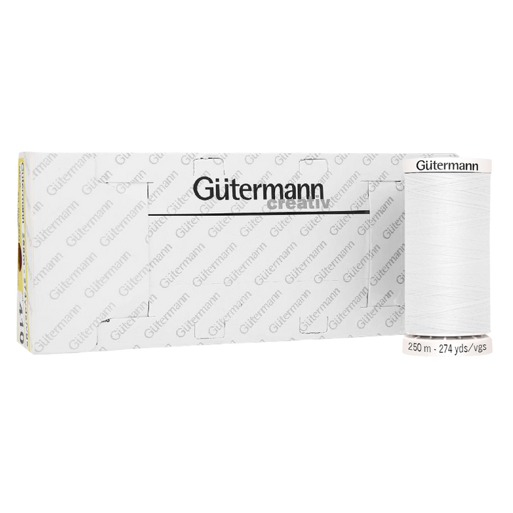 Hilo Gütermann Coselotodo Col. 020 de 250m caja con 5 carretes