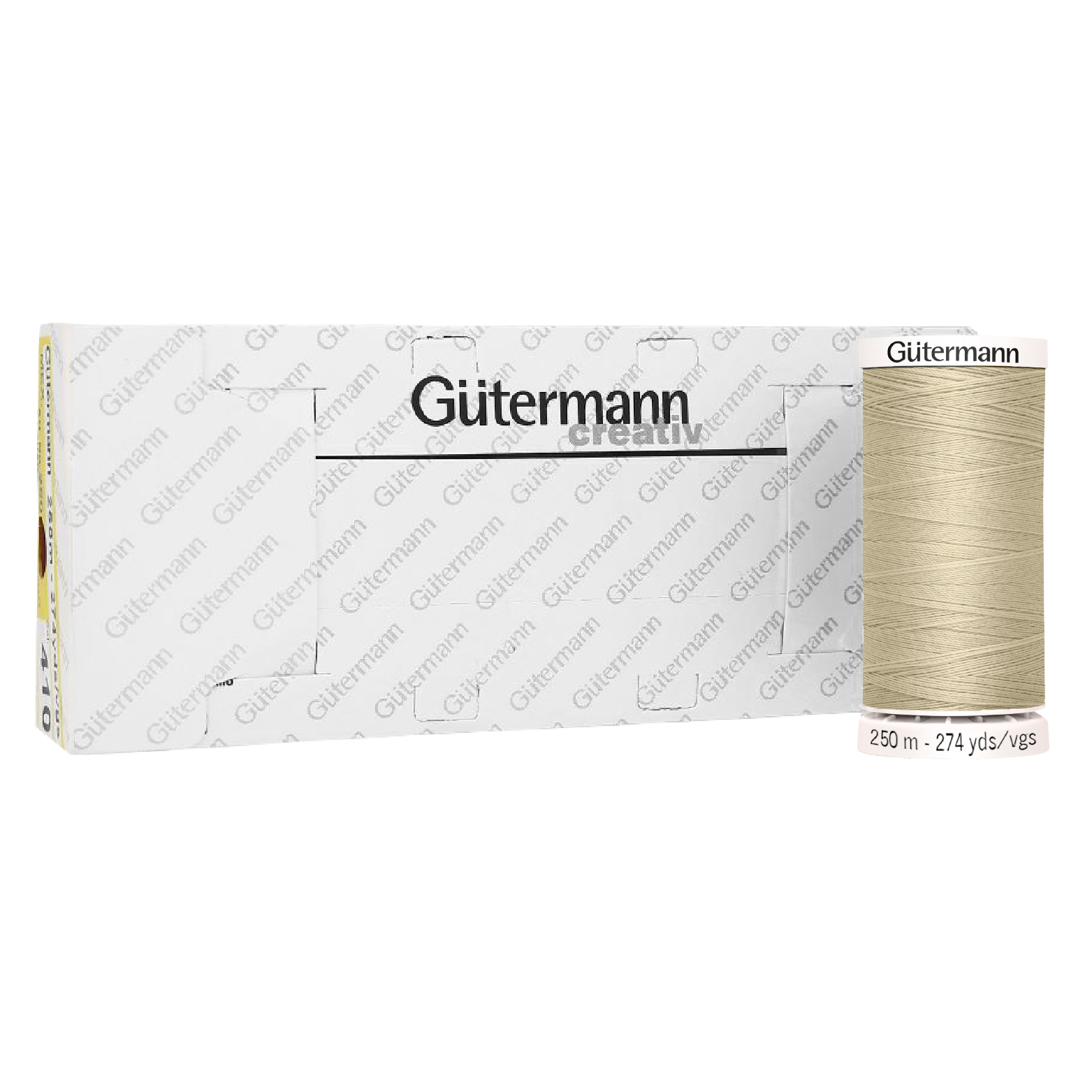 Hilo Gütermann Coselotodo Col. 030 de 250m caja con 5 carretes