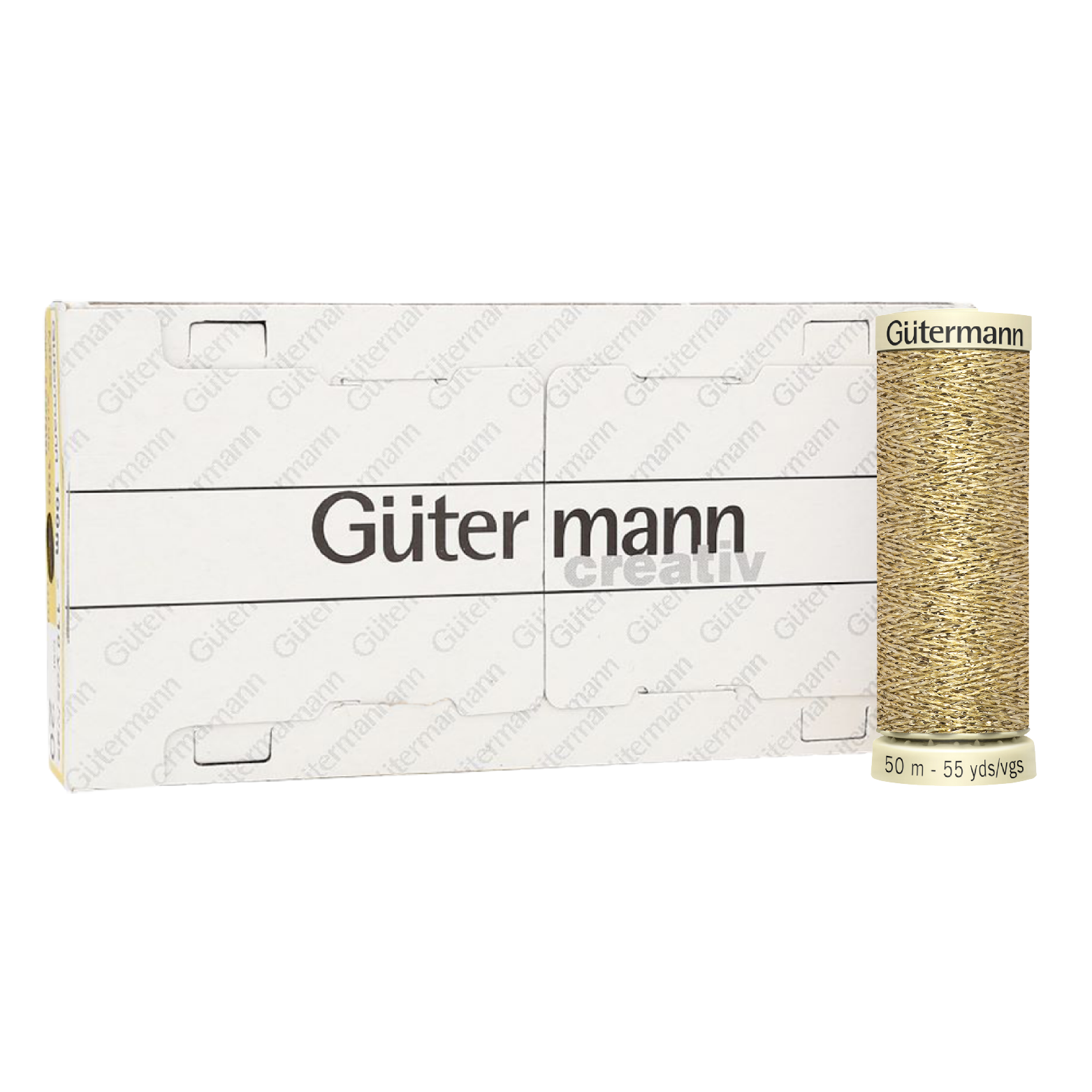 Hilo Gütermann Metalizado Col. 024 de 50m caja con 5 carretes