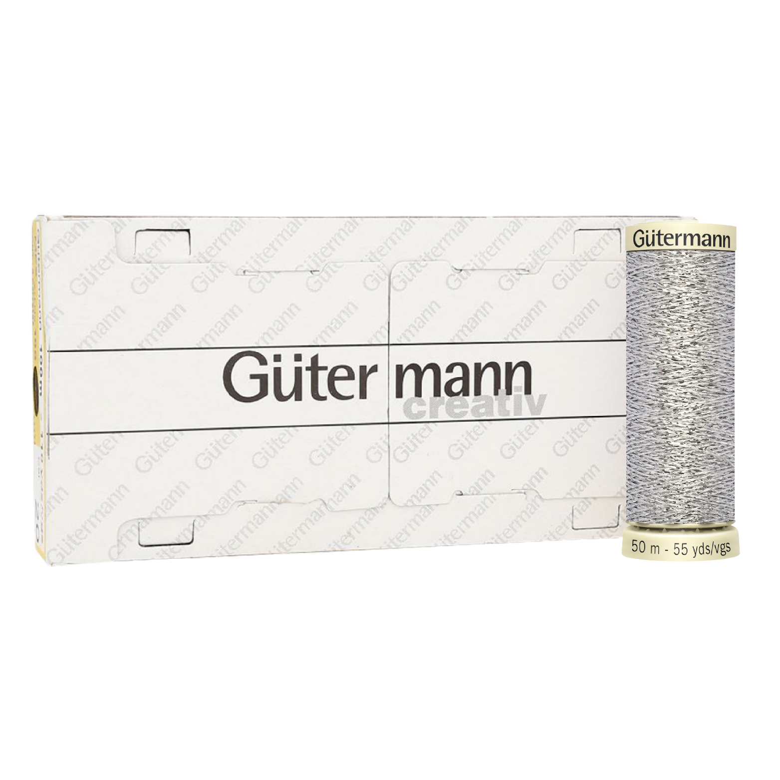 Hilo Gütermann Metalizado Col. 041 de 50m caja con 5 carretes