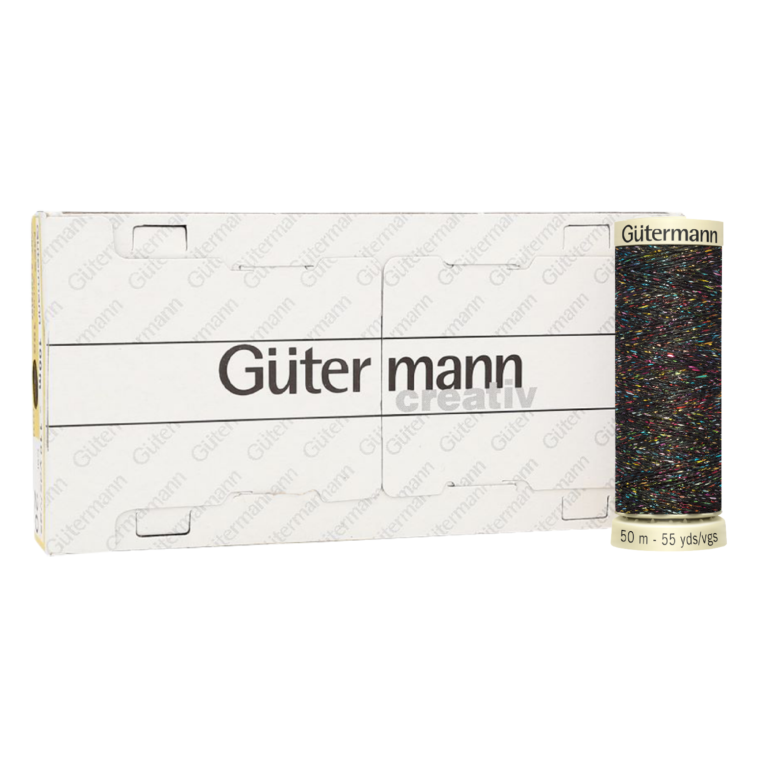 Hilo Gütermann Metalizado Col. 071 de 50m caja con 5 carretes