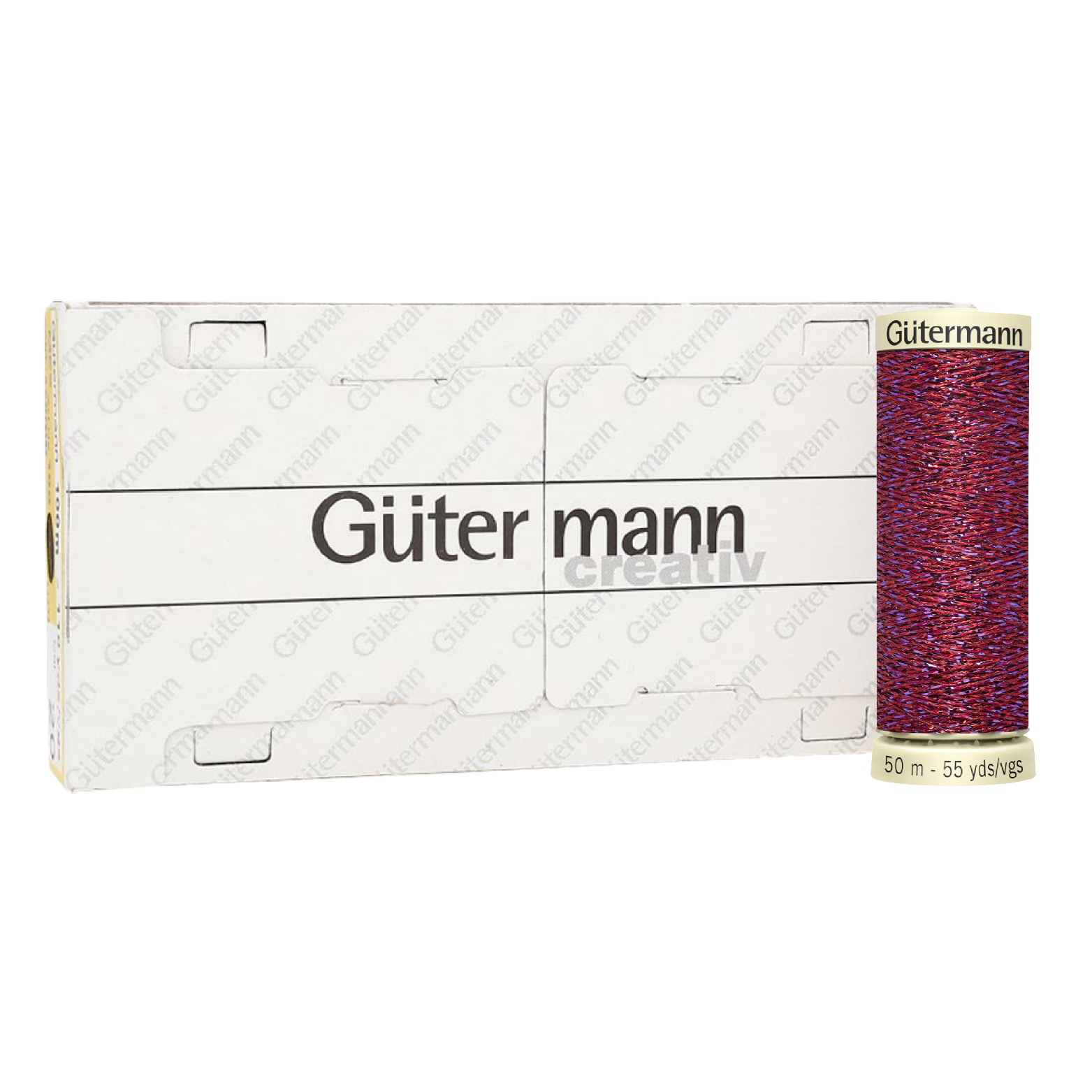 Hilo Gütermann Metalizado Col. 247 de 50m caja con 5 carretes