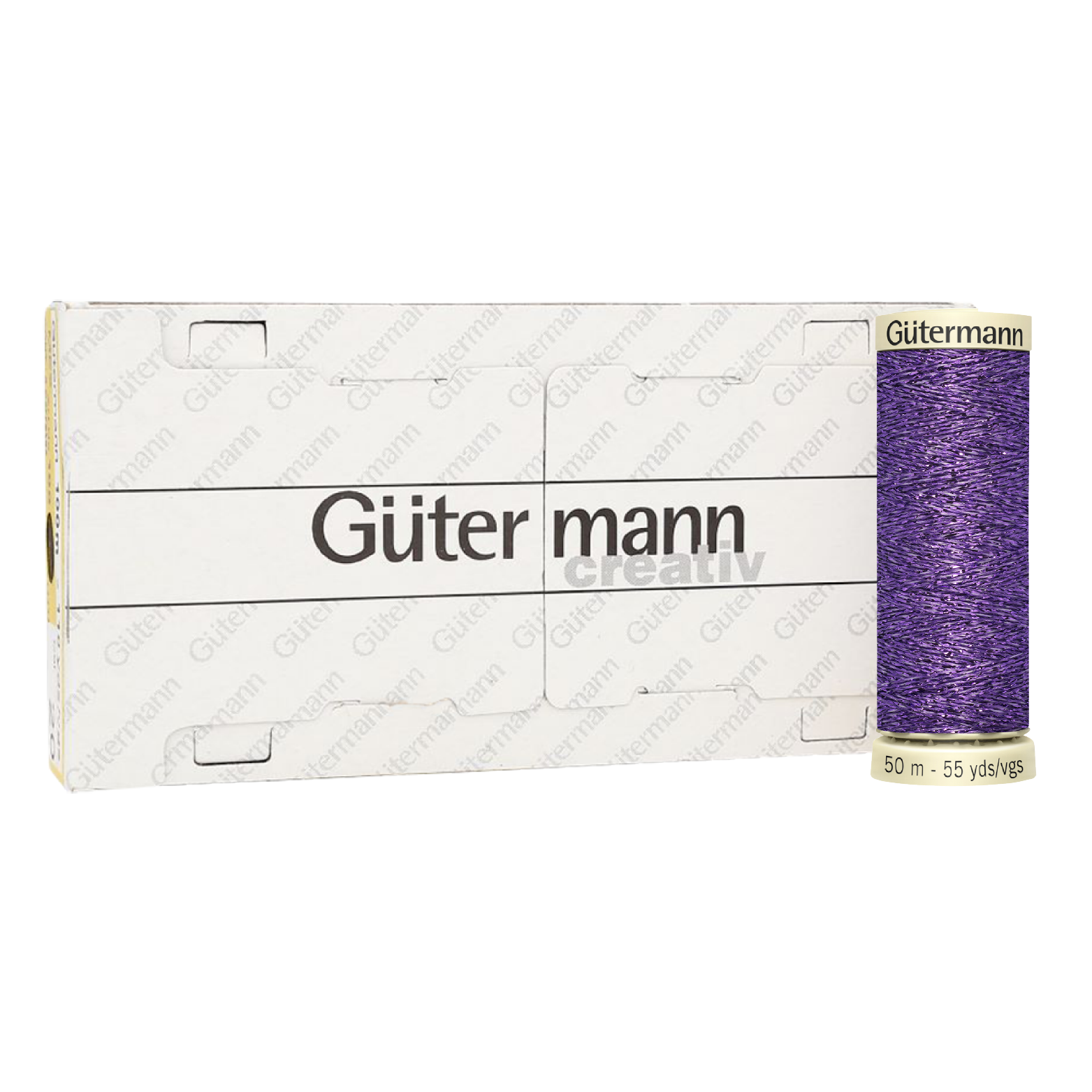 Hilo Gütermann Metalizado Col. 571 de 50m caja con 5 carretes