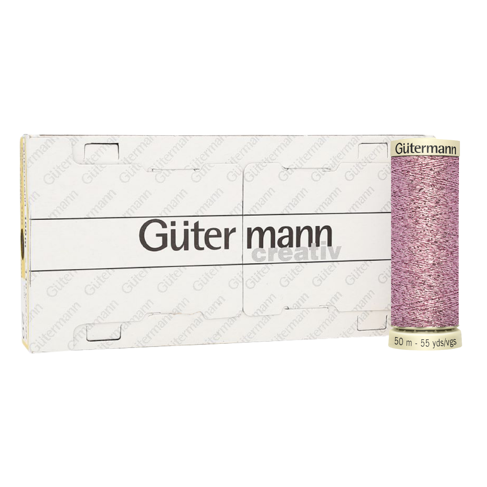 Hilo Gütermann Metalizado Col. 624 de 50m caja con 5 carretes