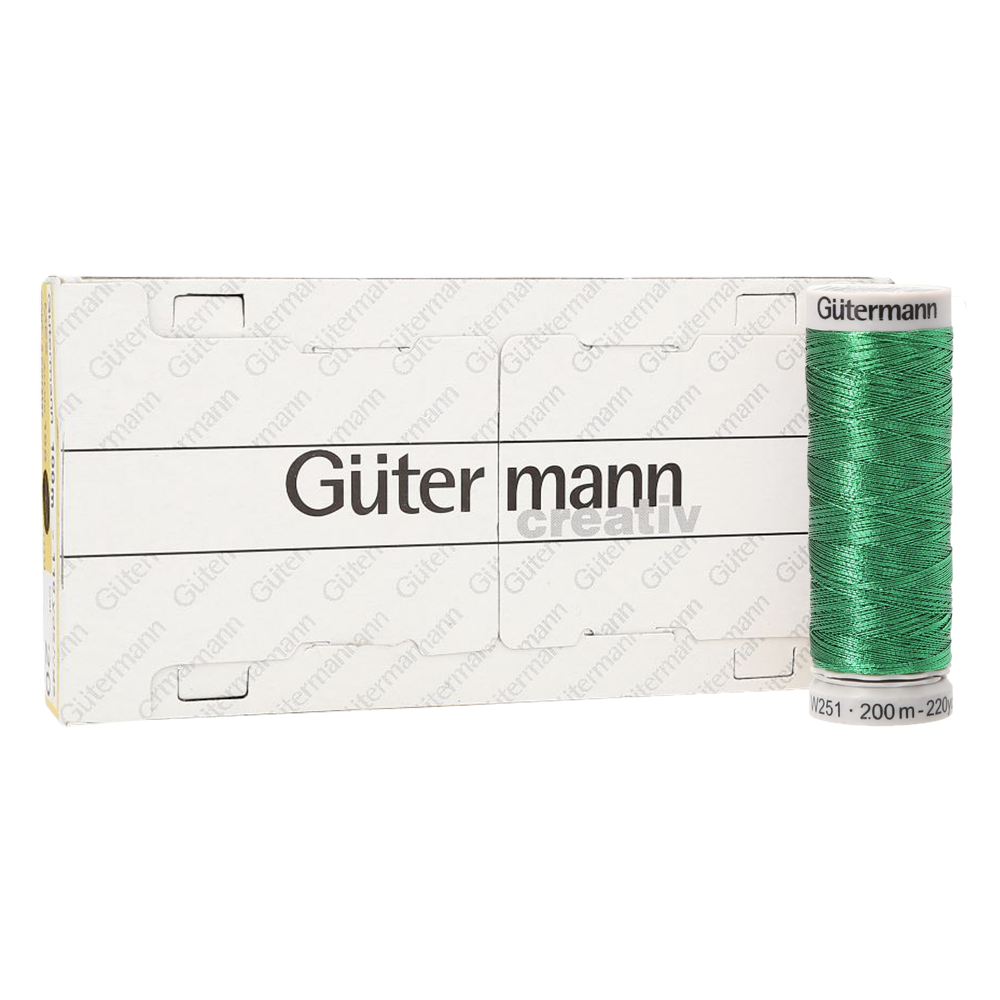Hilo Gütermann Metalizado Col. 235 de 200m caja con 5 carretes