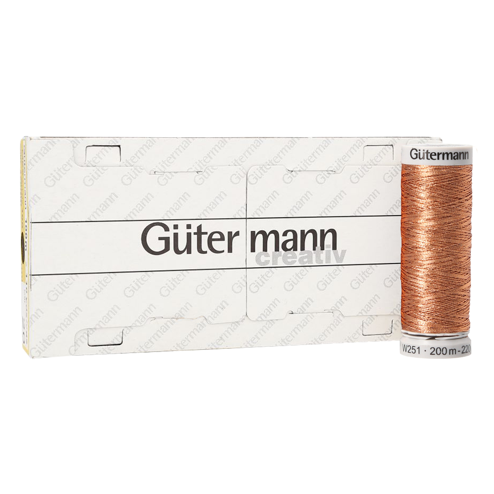 Hilo Gütermann Metalizado Col. 036 de 200m caja con 5 carretes