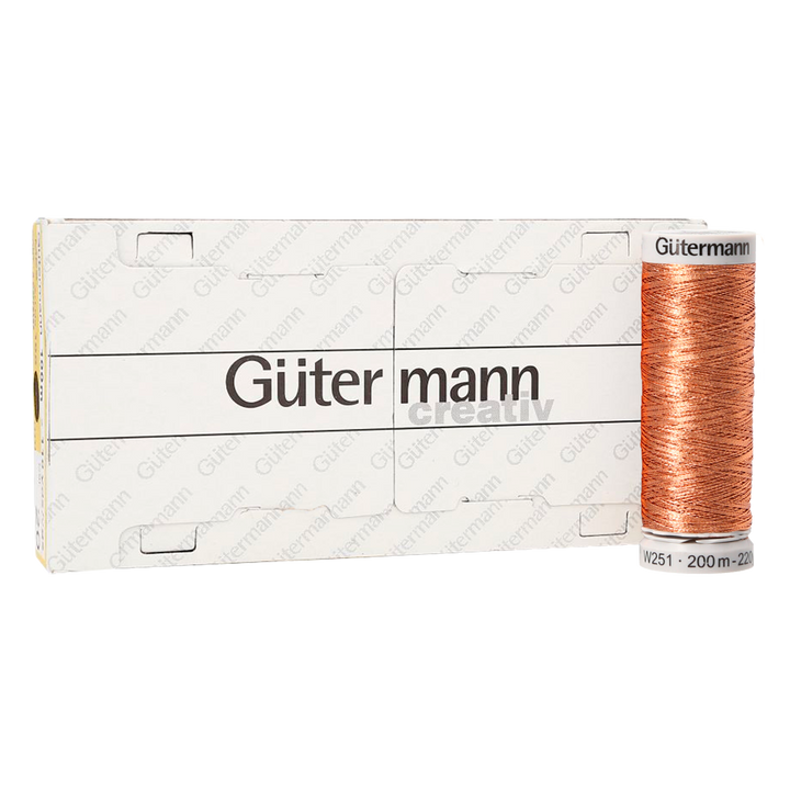 Hilo Gütermann Metalizado Col. 036 de 200m caja con 5 carretes