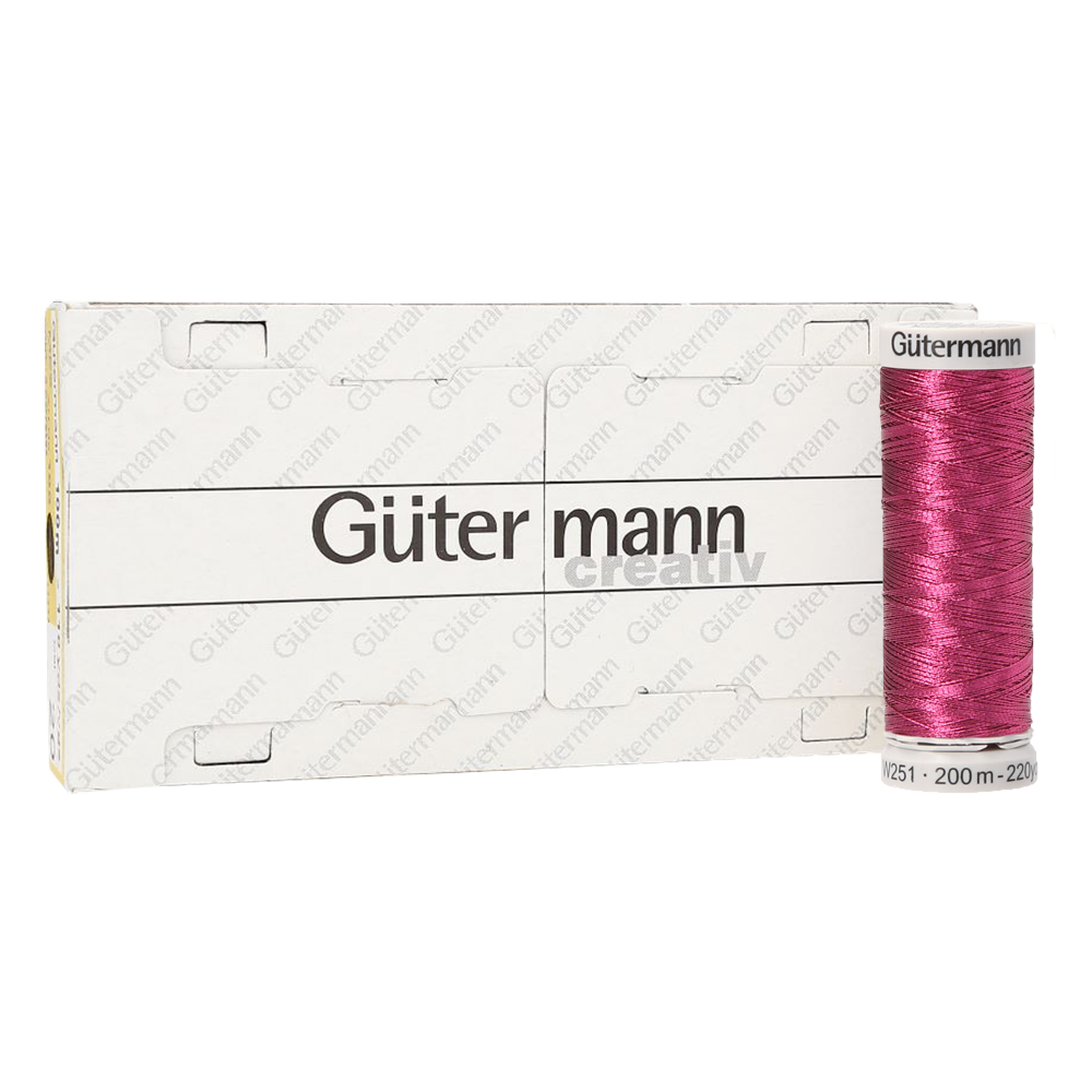 Hilo Gütermann Metalizado Col. 5385 de 200m caja con 5 carretes
