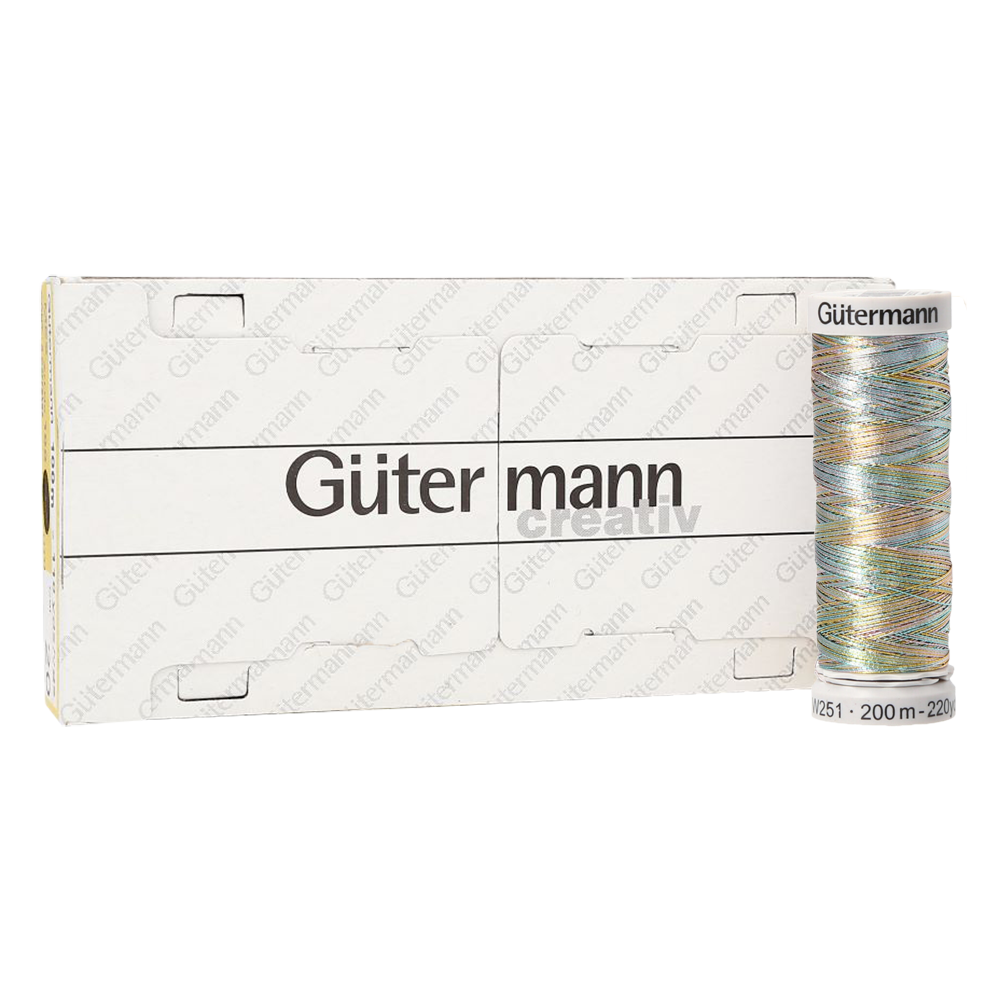 Hilo Gütermann Metalizado Col. 071 de 200m caja con 5 carretes