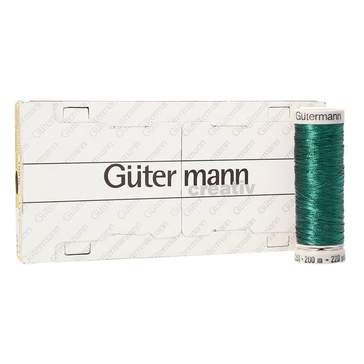 Hilo Gütermann Metalizado Col. 8095 de 200m caja con 5 carretes