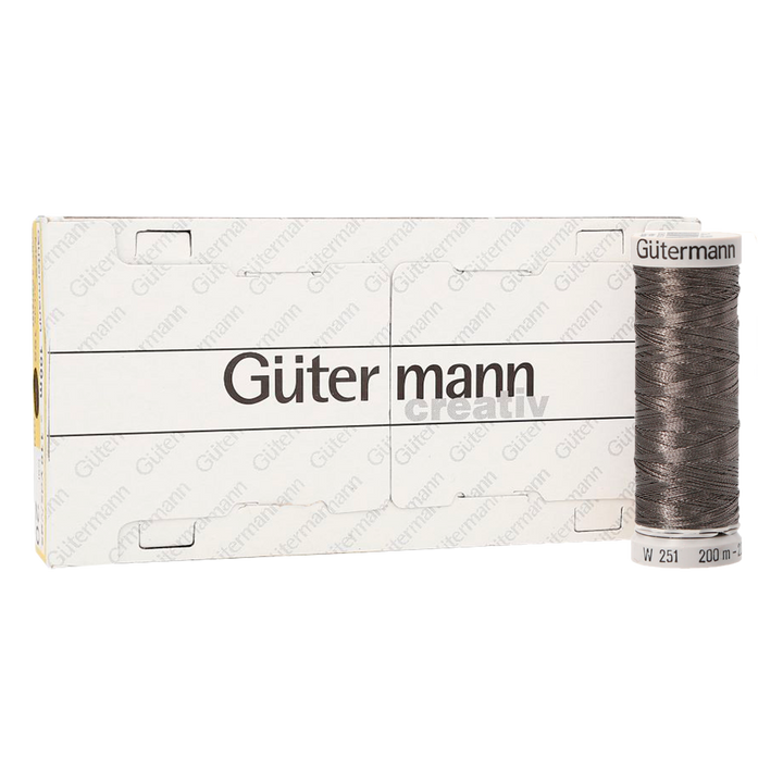 Hilo Gütermann Metalizado Col. 9360 de 200m caja con 5 carretes